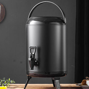 Equipo de té de la leche de burbujas de cocina de acero inoxidable para mantener el calor y el frío, dispensador de bebidas con aislamiento de barril de té de la leche con grifo - Product Image 1