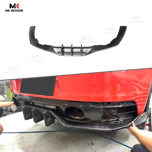 Bán Hàng Nóng Sợi Carbon Phía Sau Khuếch Tán Bumper Lip Spoiler Cho Porsche 911 992 Carrera 4 S 4 S Coupe 2-Cửa 2019 2020 Xe Phong Cách - Product Image 1
