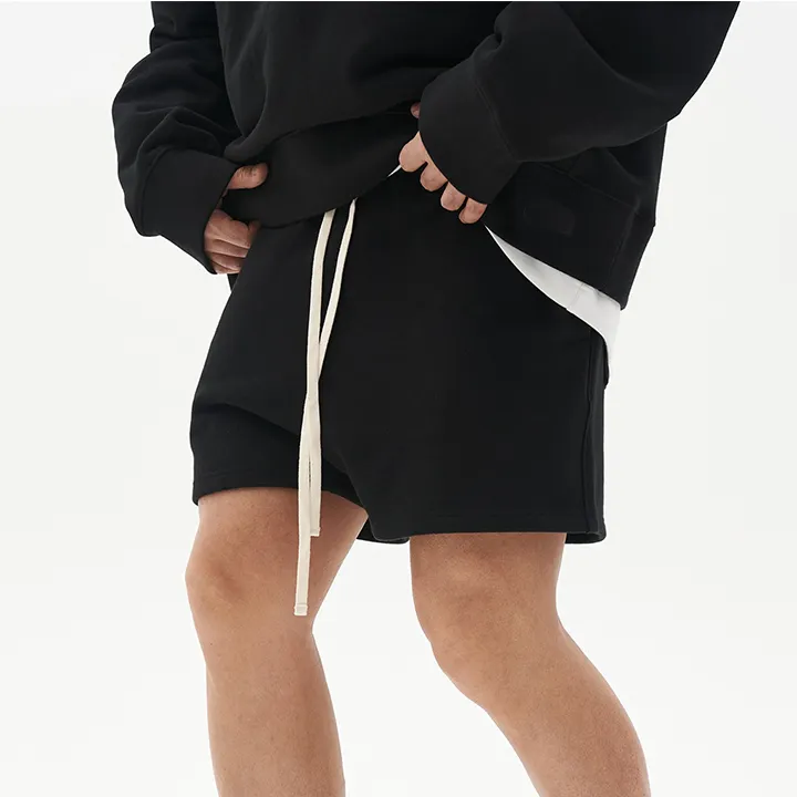 Solid color high quality athletic shorts mens gym shorts sport cotton custom shorts for men