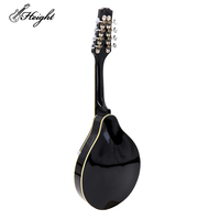 Solid Spruce Wood 6 Strings Mandolin Dark Violin Sunset Mini String Acoustic Mandolin with Bag