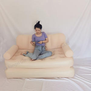 Sofà gonfiabile completamente automatico di alta qualità con un clic la curva ergonomica del divano gonfiabile della pompa di aria incorporata - Product Image 1