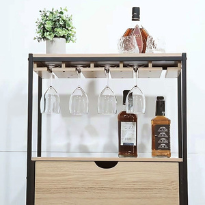 Buon prezzo industriale Vintage ferro legno <span class=keywords><strong>casa</strong></span> vino <span class=keywords><strong>angolo</strong></span> <span class=keywords><strong>Bar</strong></span> mobile mobile - Product Image 4