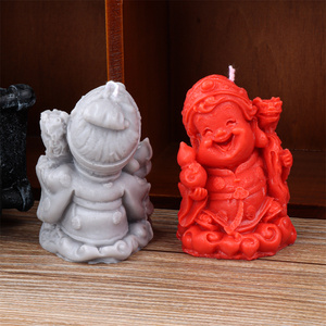 Moule en silicone 3D pour figurines de la mythologie traditionnelle (Dieu de la longue vie, couple, grand-père, grand-mère) pour gâteaux, bougies, savons et outils de pâtisserie - Product Image 4