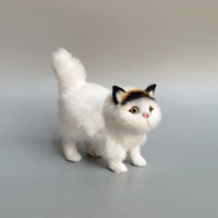 Usine haute qualité fait à la main modèle Animal simulé chat blanc jouet chat persan artisanat cadeaux créatifs ameublement