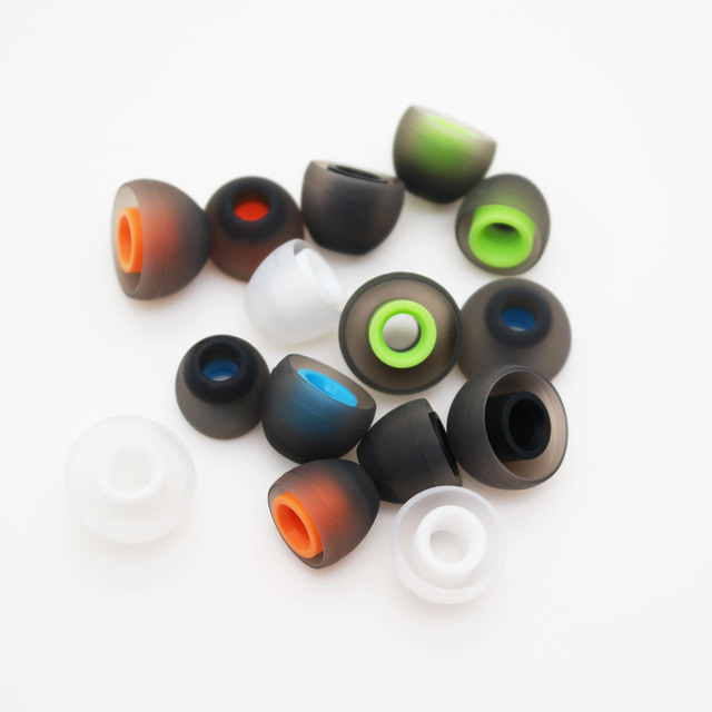 Double Color 4.5mm Earphone Accessories Earbud Silicone Ear Tip for Philip Kz Cca Ear Tips Replacement Earbuds Ear Tips