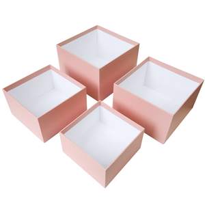 Boîte cadeau personnalisée en daim Rose éternité, fleurs <span class=keywords><strong>fleuriste</strong></span> carré Rose velours <span class=keywords><strong>fleur</strong></span> <span class=keywords><strong>fleur</strong></span> chapeau boîte - Product Image 2