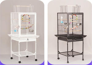 Bangke Papegaaienkooi Groothandel Hoogwaardige Metalen Vierkante Vogels Nest Metaal Home <span class=keywords><strong>Bird</strong></span> Fokreizen Draagbaar Huisdierendraadhuis - Product Image 5