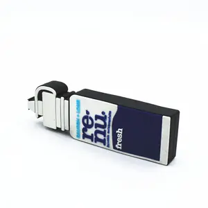 Lowest Price 32GB silicon Milk shaped usb flash drive have big printing size for logo