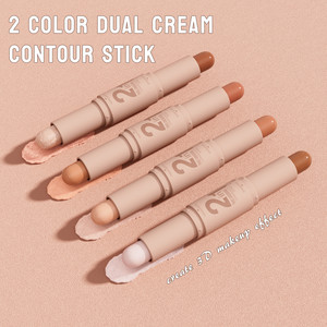 7 couleurs haute Pigment longue durée multi-fonction beauté bâton Contour surligneur fard à joues-non <span class=keywords><strong>gras</strong></span> bronzant maquillage du visage - Product Image 2