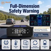 Monitor de Presión de Neumáticos TPMS Solar, Sensor Integrado RF434MHz, Pantalla Solar, Aplicación BLE para Autos de 4 Ruedas, Suministro de Fábrica OEM