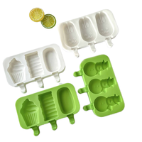 Moule en silicone de qualité alimentaire Sanlian pour la maison, outil de fabrication de bâtonnets glacés et de crèmes glacées, abrasifs pour un démoulage facile