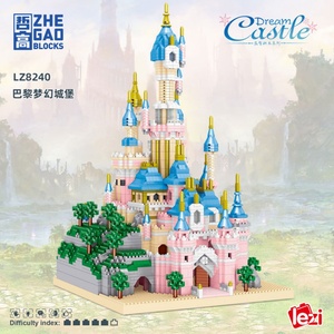 Bloques de Construcción Lezi LZ8240 Castillo de Ensueño Rosa de París, Modelo de Construcción Moc, Juguetes Educativos STEM para Niños, Certificación CE EN71 ASTM - Product Image 4