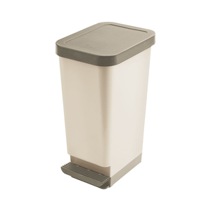 Bidone con Pedale e Ganci per Sacchi, Contenitore per Rifiuti da Cucina da 45 Litri - Product Image 1