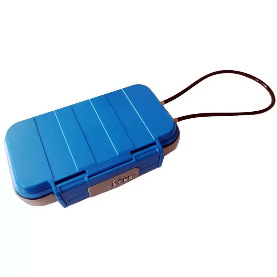 Beach password travel safe portable storage outdoor Anti-Theft Waterproof Combination Lock box
