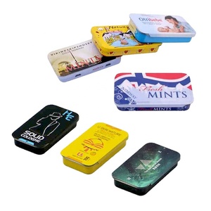 Tùy Chỉnh Trượt Nắp Hộp Thiếc Cho Kẹo Bạc Hà Bao Bì Trượt Top <span class=keywords><strong>Tin</strong></span> Trường Hợp Chew Kẹo Cao Su Trượt Bìa Kim Loại Container - Product Image 4