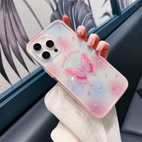 Étui de téléphone portable élégant en forme de papillon argenté pour vivo Y03 Y18 Y18E Y36T Y28S Coque arrière rigide