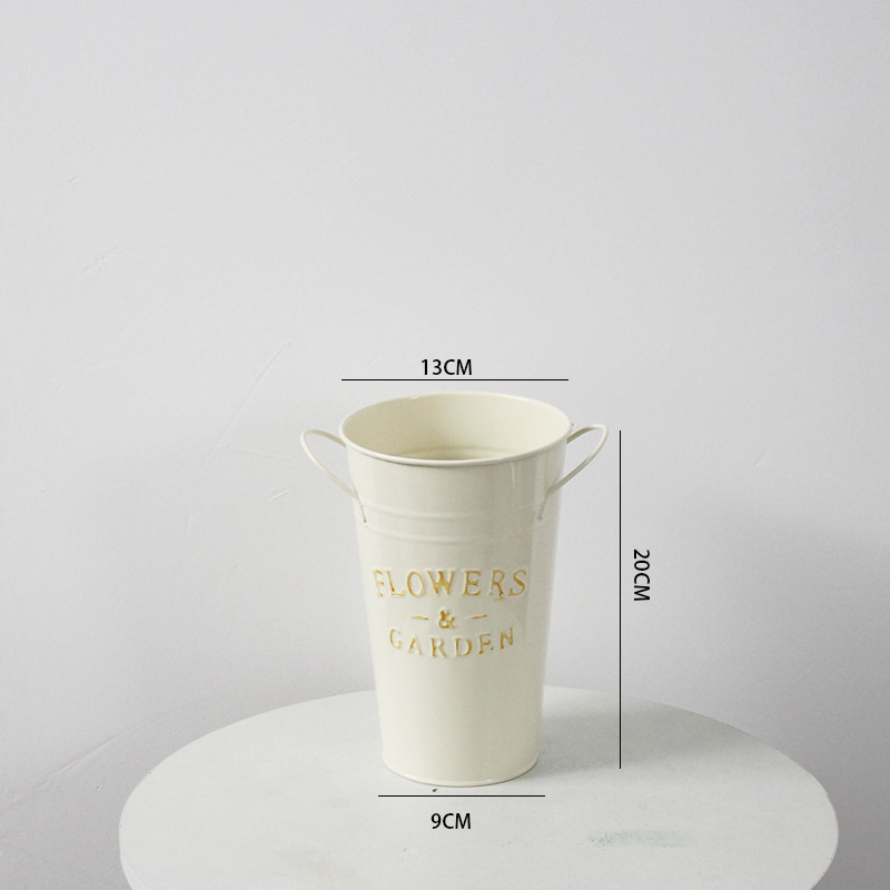 Rice white iron ear barrel height 20cm