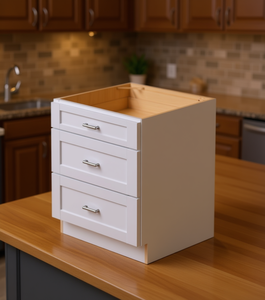 Mobile Base Bianco Shaker Sunique Sydney con 3 Cassetti, Profondità 18-23.9 pollici, Mobile da Cucina a Parete dal Design Moderno - Product Image 2