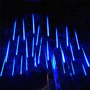 30cm 8 Tube Icicle Snow <strong>Fall</strong> Cascading Fairy <strong>Light</strong> Falling Rain Decoration <strong>Light</strong> Waterproof LED Meteor Shower <strong>Lights</strong> - Product Image 1