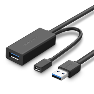 Câble d'extension <span class=keywords><strong>UGreen</strong></span> Active USB3.0 avec amplificateur de signal US175 et port d'alimentation <span class=keywords><strong>Micro</strong></span> <span class=keywords><strong>USB</strong></span> pour caméras de surveillance et ordinateurs - Product Image 2