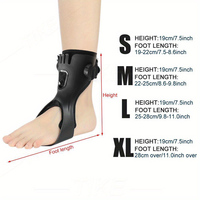 Attelle stabilisatrice de pied pour la correction du tendon d'Achille Appareil de chute de pied pour la rééducation à l'exercice Aide à la marche