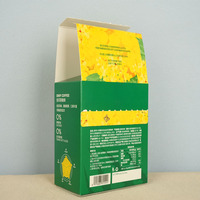 Boîtes d'emballage personnalisées en papier avec impression, certifiées FSC, RoHS, ISO, pour 7 capsules de café, avec estampage à chaud et fonction déchirable