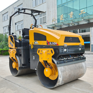 Compactadora Vibratoria Mini de 2, 4 y 5 Toneladas, Rodillo de Asfalto de Doble Tambor de 5000 kg a 3 Toneladas en Venta - Product Image 1