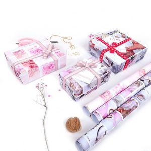 Wholesale 80g Valentine'Day Art <b>Paper</b> <b>Tissue</b> 43*300cm Gift Luxury Custom Packaging <b>Wrapping</b> <b>Paper</b> Roll - Product Image 1
