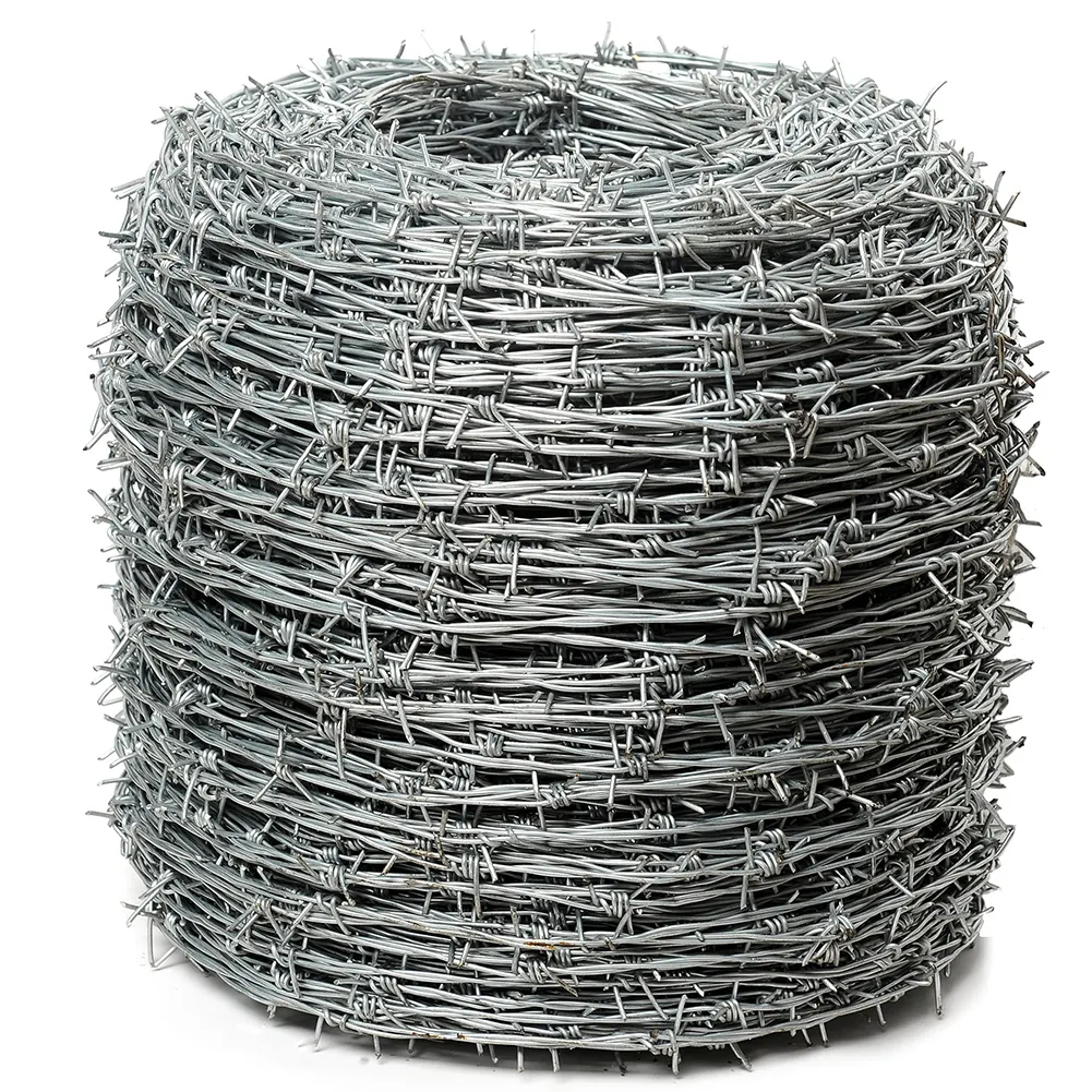 Rouleau de fil de fer barbelé pour femmes, 10 mètres, 25kg par rouleau, fil de fer barbelé polarisé, taille 14