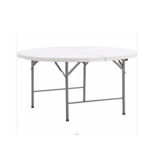 4ft giá rẻ dã ngoại ngoài trời gấp bảng với kim loại gấp chân xách tay nhựa tròn gấp Bàn và ghế cho tổ chức sự kiện - Product Image 6