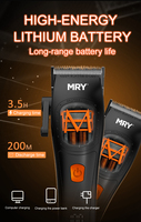 Tondeuse à cheveux professionnelle MRY à moteur Maglev haute vitesse pour salon de coiffure, ensemble de tondeuses 10000 tr/min avec base de charge pour la coupe de cheveux