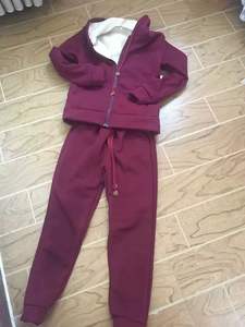 ชุดเสื้อแจ็คเก็ตตัวสั้นมีฮู้ดแขนยาวสีพื้นผ้ากำมะหยี่หนาสไตล์ฤดูหนาว M-4XL + กางเกงกีฬาเซ็ตกีฬาและสันทนาการ - Product Image 5