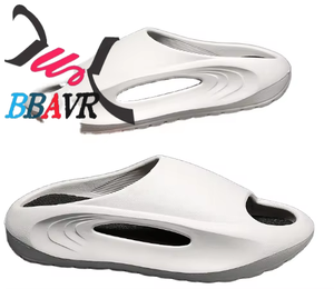 Pantuflas de Plataforma para Hombre, Chanclas, Sandalias Cómodas de Secado Rápido, Impermeables, Transpirables, Antideslizantes, con Masaje, Modernas, para el Hogar e Interiores - Product Image 1