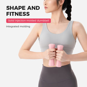 MIKE spor MK2012-4LB özel toptan altıgen dökme demir + PVC kaymaz dayanıklı 4LB kaldırma Fitness dambıl seti - Product Image 2