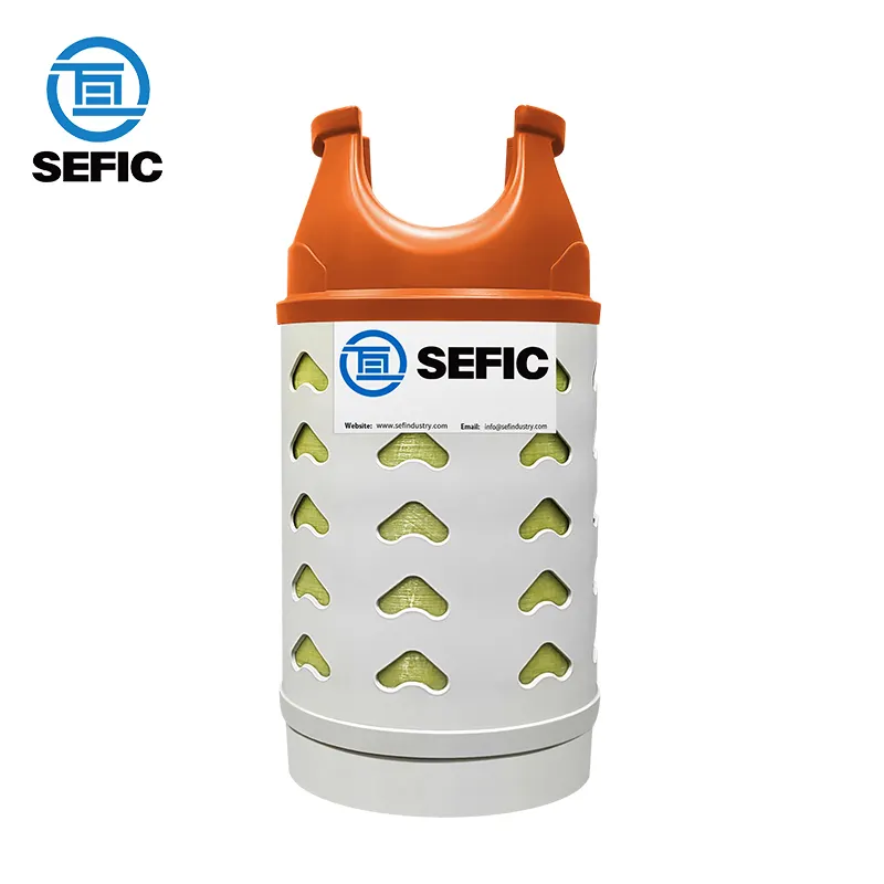 EN 12245/ISO11119-3 Standard Anspruchs volle Technologie Großhandel Leere 12kg LPG-Verbund flasche Koch gasflasche