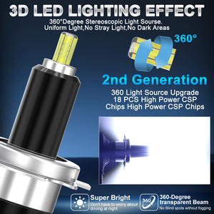 360 độ 6 bên 60 Wát xe đèn pha Bóng đèn H7 <span class=keywords><strong>LED</strong></span> <span class=keywords><strong>H4</strong></span> H11 CANBUS <span class=keywords><strong>LED</strong></span> H8 HB4 Hb3 9005 9006 H1 <span class=keywords><strong>LED</strong></span> Sương Mù Ánh sáng 6000K - Product Image 3