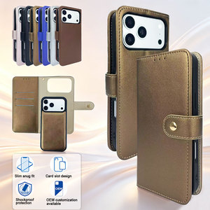 Custodia a Portafoglio Dual-Use con Chiusura Magnetica Rimovibile e Porta Carte Multiplo Interno, Design Sottile per iPhone 17 - Product Image 1