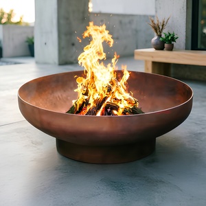 Brasero portable d'extérieur en métal noir avec support <span class=keywords><strong>trépied</strong></span> <span class=keywords><strong>pour</strong></span> terrasse, jardin, camping, chauffage et décoration – Chauffage au charbon de bois - Product Image 5