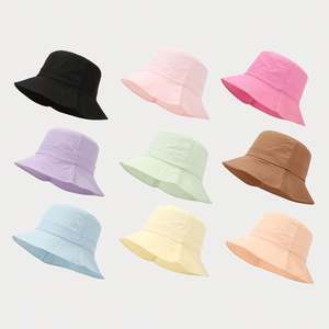 Sombrero de Pescador de Secado Rápido para Verano, Nuevo Color Caramelo, Impermeable, Diseño Liso, Tipo Bucket - Product Image 2