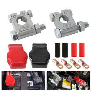CNSPEED Battery <b>Terminals</b> A52425-2 Screw Type Positive Negative With Cover For Car Truck - Product Image 3