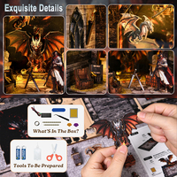 Kit de maison de poupée miniature Book Nook DIY Japon Puzzle 3D en bois Maison de poupée en bois