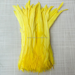 Ağartılmış boyalı 12-14 inç horoz kuyruk tüyler 30-35 cm horoz tüyler düğün festivali parti süslemeleri için el sanatları DIY karnaval - Product Image 5