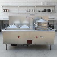 Cuiseur à riz multicouche professionnel XY en acier inoxydable (gaz/électrique) grande capacité pour restaurants et cuisines de traiteur