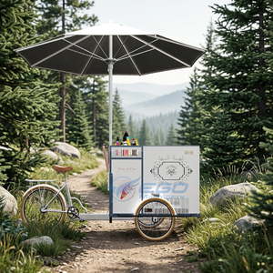 New Design Ego Electric Ice Cream Booth with Q235B Steel Structure <b>Frame</b> Customized Color Outdoor Special transportation - Product Image 1
