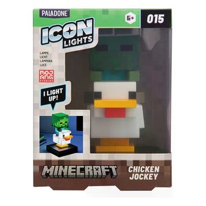 Lámpara de Escritorio de Plástico con Diseño de Icono de Jockey de Pollo de Minecraft, con Función de Luz a Pilas - Product Image 2