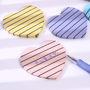 Hengxin hình trái tim trong suốt ghi chú dính với dòng đồ dùng học tập hot phổ biến văn phòng phẩm <span class=keywords><strong>notepad</strong></span> - Product Image 4