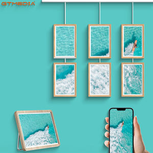 Cadre <span class=keywords><strong>photo</strong></span> numérique à bas <span class=keywords><strong>prix</strong></span>, écran tactile, compatible Android et iOS, résolution Full HD, tailles personnalisables pour partager des photos via - Product Image 3