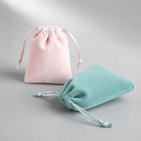 Pochettes en velours personnalisables avec cordon de serrage pour bijoux, cadeaux, faveurs de mariage, logo personnalisé, taille et couleur au choix, pochette de rangement en velours