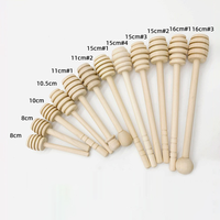 Palito para Remover Miel de Madera de Loto, Diseño Moderno y Simple con Grano de Madera Original, Extractor de Miel y Mermelada, Venta al por Mayor