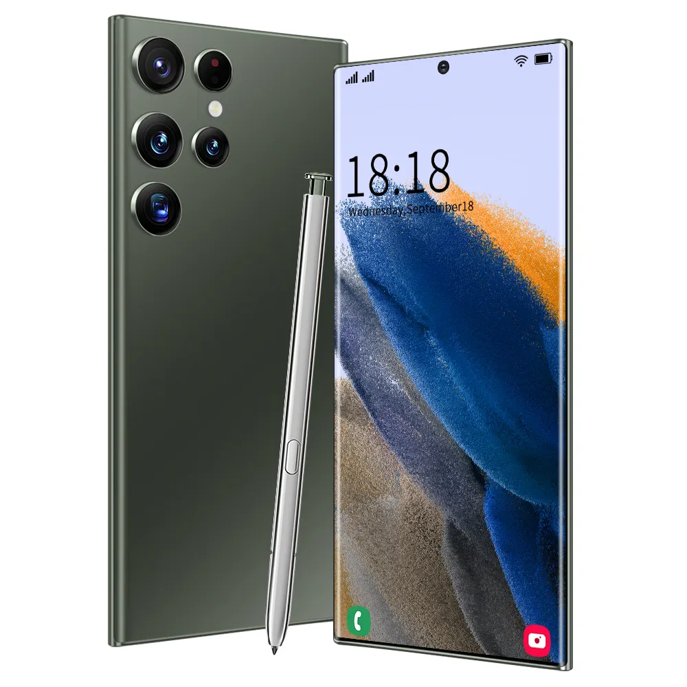 नया वैश्विक अनलॉक-23 अल्ट्रा 5 जी स्मार्टफोन 7.3 इंच फुल स्क्रीन फोन डुअल सिम एंड्रॉयड 12 मोबाइल फोन 16 जीबी 512 जीबी स्टोरेज